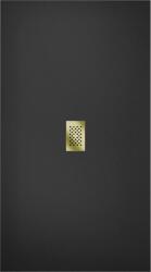 Mexen Hugo SMC zuhanytálca 150 x 100 cm, fekete , takaró arany - 42701015-G Kompozit zuhanytálca Kompozit zuhanytálca (5905315226389)