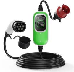 Rheidon Tech PC100-11K elektromos autó állítható otthoni töltő - (3x16A) 11kW - 7, 5m Type2 kábellel