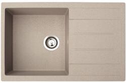 Metalac Atos Plus Metalac Gránit Mosogatótálca - Extra mély, Csepegtetőtálcás, Bézs