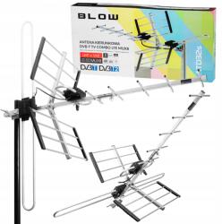 BLOW Kültéri Irányított Földfelszíni Tv Antenna Kombó MUX8 DVB-T2 4K Ultra Hd Lte (21-049#)