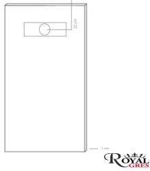  Imp Prémium Szürke 70 X 130 Kompozit zuhanytálca Kompozit zuhanytálca (5905000000081)