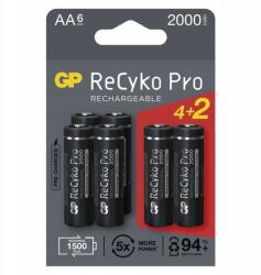 GP Batteries Gp Recyko Pro 2000, 6 db Aa újratölthető elem (1033226200)