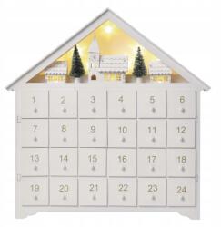 EMOS Adventi naptár fa házikó háttérvilágítással Karácsonyi dekoráció Emos (25073)