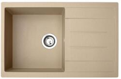 Metalac Atos Plus Metalac Gránit Mosogatótálca - Extra mély, Csepegtetőtálcás, Pezsgő