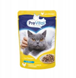PreVital Nedves macskaeledel tasakos kiszerelésben Csirke szószban 100g