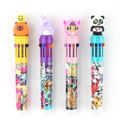 Nebulo Funny animals 10 színű golyóstoll DTG-10COL-003 (DTG-10COL-003)