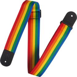 Levy's Single Tone Poly Rainbow Textil gitár heveder (M8POLY-RNB)