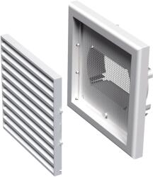 Vents MV 100VUs Műanyag Szellőzőrács Állítható Csőcsatlakozóval és Négyszögcsatlakozóval (MV-100VUS) - brs