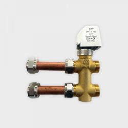 Gree VRK-FP-HA-G3-3/4 háromjáratú szelepkészlet kazettás / parapet / légcsatornás fan-coil-okhoz (VRK-FP-HA-G3-3/4) - brs