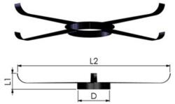 Tricox Központosító flexibilis rendszerhez, Ø60 mm, 5 db/csomag (FKP105) - brs