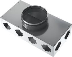 Vents SR 160/75*8 01 Fém légelosztó doboz felső csatlakozással (8733) - brs