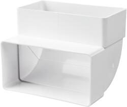 Vents 8282 60X204 90°-os Függőleges Könyök Laposcsatornához (8282) - brs