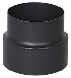 Dunaterm Fekete füstcső 150-130 mm szűkítő/bővítő (FF150-szuk) - brs