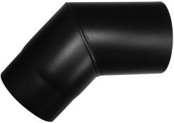 Dunaterm Fekete füstcső 160 mm 45° ÍV (FF160-45IV) - brs