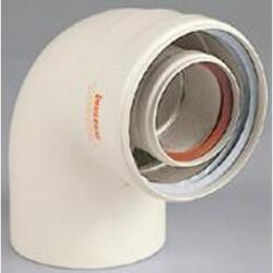 Immergas Ø 80/125 mm-es, 90°-os ív (3.010951) - brs