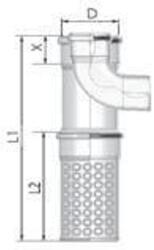 Tricox PPs/Alu kültéri T-idom 80/125mm levegő kosárral (PAKT60) - brs