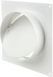 Vents 4541 D200 Műanyag Csőtoldó Beépítőkerettel, Visszacsapószeleppel (4541) - brs
