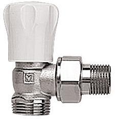 HERZ 1/2" sarok radiátorszelep (3/4" euk. csatlakozással) (1554801) - brs