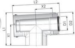 Tricox PPs/Alu ellenőrző T-idom 110/160mm (PAET05) - brs