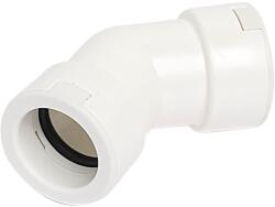 VECAMCO Merev csőhöz 45°-os könyök idom 20 mm (fehér) (9899-043-08) - brs