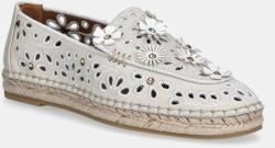 Kurt Geiger London espadrile din piele intoarsa Flower Espadrille Loafer PPYA-OBD3BZ_01X (4352744209.BONECOMB)