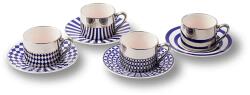 POLSPOTTEN set de cești de espresso cu farfurioare pentru 4 persoane Aunty 90 ml 99KK-KBU7BG_59X (230.400.628)