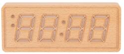 Karlsson ceas cu alarmă Solid Wood Engraved 99KK-ZEU03A_12X (KA6024WD)