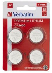 Verbatim Gombelem, CR2430, 4 db, VERBATIM "Premium (VECR24304) - jatekotthon