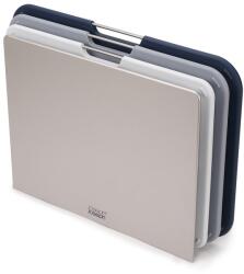 Joseph Joseph Vágódeszka NEST3 L 60147, 3 db szett, állvánnyal, szürke, műanyag, Joseph Joseph (JS60147)