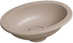 Omnires Shell M+ mosdótál 38x25 cm ovális alulról beépíthető barna/bézs matt SHELL380UPDB (SHELL380UPDB)