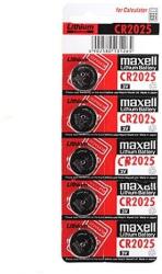 Maxell 3V Lítium gombelem /CR2025/ 5db (Maxell CR2025 DB) (Maxell CR2025 DB)