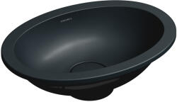 Omnires Shell M+ mosdótál 38x25 cm ovális alulról beépíthető fekete SHELL380UPBLV (SHELL380UPBLV)