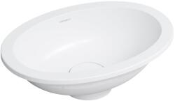 Omnires Shell M+ mosdótál 38x25 cm ovális alulról beépíthető fehér SHELL380UPBM (SHELL380UPBM)