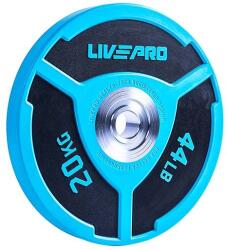 LIVEPRO - Urethane Double Colored Elite Bumper Plate - Súlytárcsa - 20 Kg Súlytárcsa