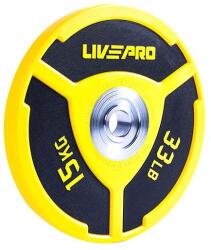 LIVEPRO - Urethane Double Colored Elite Bumper Plate - Súlytárcsa - 15 Kg Súlytárcsa