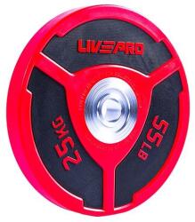 LIVEPRO - Urethane Double Colored Elite Bumper Plate - Súlytárcsa - 25 Kg Súlytárcsa