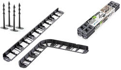 StrendPro Garden Border flexibilis pázsitszegély, 8 m, fekete (2211074)