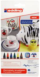 edding 7580206000 porcelán filctoll készlet - Vegyes színek (6db/csomag) (7580206000) (7580206000)