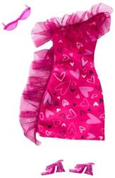 Mattel Barbie Ruhaszett - rózsaszín szívecskés ruha (GWD96-HRH36)