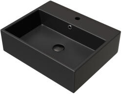 Welland Y9148 pultra építhető mosdókagyló - 52 x 42 cm (fekete)