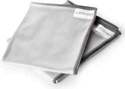 Liiton Pânză pentru lustruit 31 x 50 cm, set de 2 buc, gri, microfibră, Litton (LT20400)