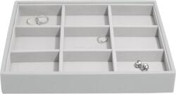 Stackers Casetă pentru bijuterii Stackers cu 9 compartimente classic gri pietros (75705)