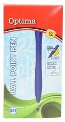 Optima Golyóstoll OPTIMA nyomógombos 521 kék (100910) - mystock