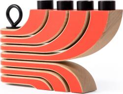 Design House Stockholm Sfeșnic Nordic, cu mai multe brațe, roșu (1013-4000)