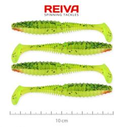 NEVIS Zander power shad 10cm 4db/cs (fluosárga-zöld) (9901-146) - nextfish