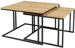  Dohányzóasztal szett Oswego 110 (Barna + Fekete)