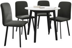  Étkezőgarnitúra Edmond 119 (Fehér + Fekete)