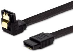 SAVIO GAK-04 SATA III kábel 30cm fekete, derékszögű (GAK-04) - pcland