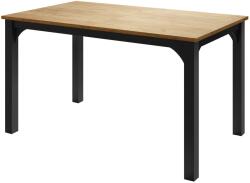  Asztal Oswego 136 (Kézműves aranytölgy + Fekete)