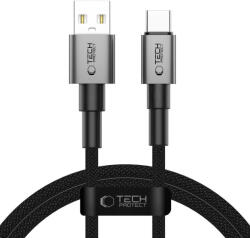 Tech-Protect Ultraboost DNA USB-A - USB-C Kábel - 1m 3A 15W - Szürke (5906302380725)
